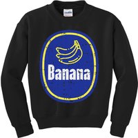 Banana Sticker Funny Fruit Lazy Diy Easy Halloween Costume Kids Sweatshirt