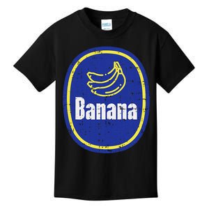 Banana Sticker Funny Fruit Lazy Diy Easy Halloween Costume Kids T-Shirt