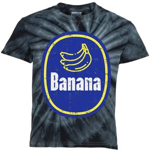 Banana Sticker Funny Fruit Lazy Diy Easy Halloween Costume Kids Tie-Dye T-Shirt