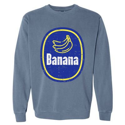 Banana Sticker Funny Fruit Lazy Diy Easy Halloween Costume Garment-Dyed Sweatshirt