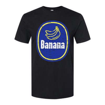 Banana Sticker Funny Fruit Lazy Diy Easy Halloween Costume Softstyle CVC T-Shirt