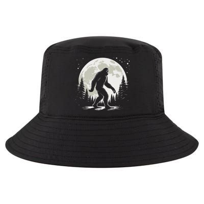 Bigfoot Sasquatch Full Moon Forest Graphic Funny Big Foot Cool Comfort Performance Bucket Hat