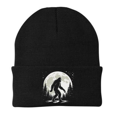Bigfoot Sasquatch Full Moon Forest Graphic Funny Big Foot Beanie