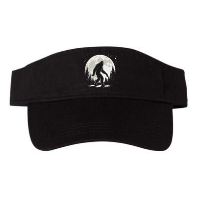 Bigfoot Sasquatch Full Moon Forest Graphic Funny Big Foot Visor