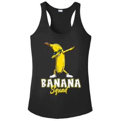 Banana Squad Funny Dabbing Ladies PosiCharge Competitor Racerback Tank