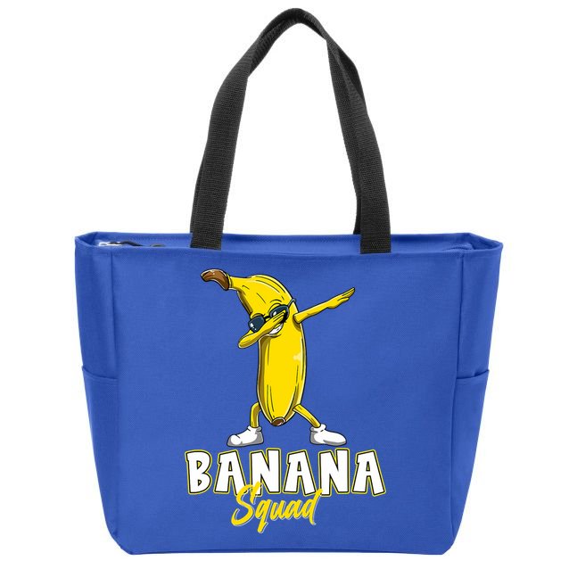 Banana Squad Funny Dabbing Zip Tote Bag