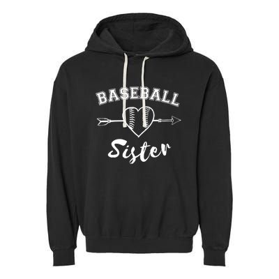 Baseball Sister Family Garment-Dyed Fleece Hoodie