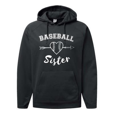 Baseball Sister Family Performance Fleece Hoodie