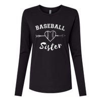 Baseball Sister Family Womens Cotton Relaxed Long Sleeve T-Shirt