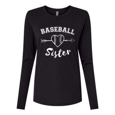 Baseball Sister Family Womens Cotton Relaxed Long Sleeve T-Shirt