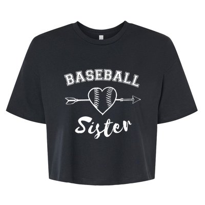 Baseball Sister Family Bella+Canvas Jersey Crop Tee