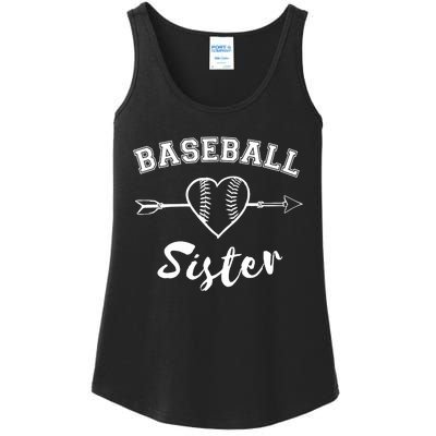 Baseball Sister Family Ladies Essential Tank