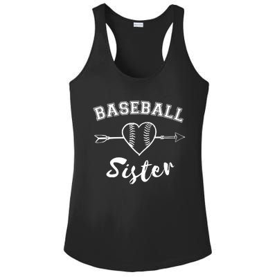 Baseball Sister Family Ladies PosiCharge Competitor Racerback Tank