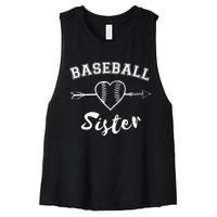 Baseball Sister Family Women's Racerback Cropped Tank