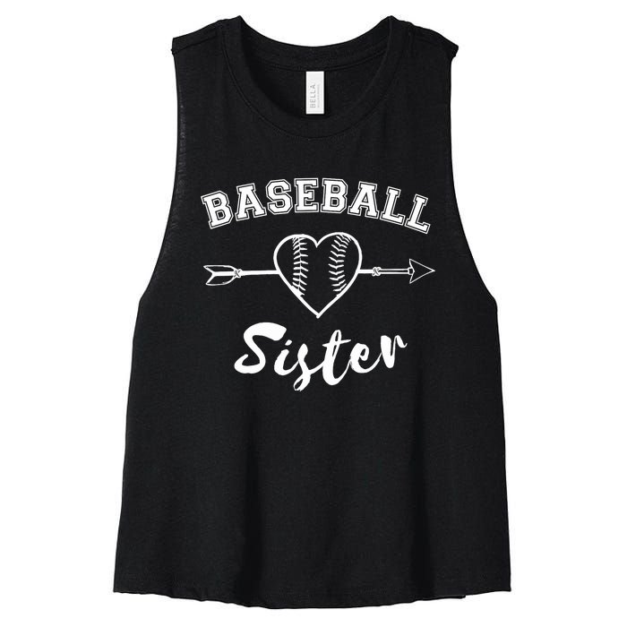 Baseball Sister Family Women's Racerback Cropped Tank