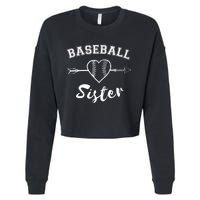 Baseball Sister Family Cropped Pullover Crew