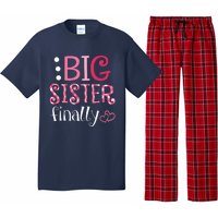 Big Sister Finally Pregnancy Announcement Pajama Set