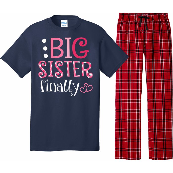 Big Sister Finally Pregnancy Announcement Pajama Set