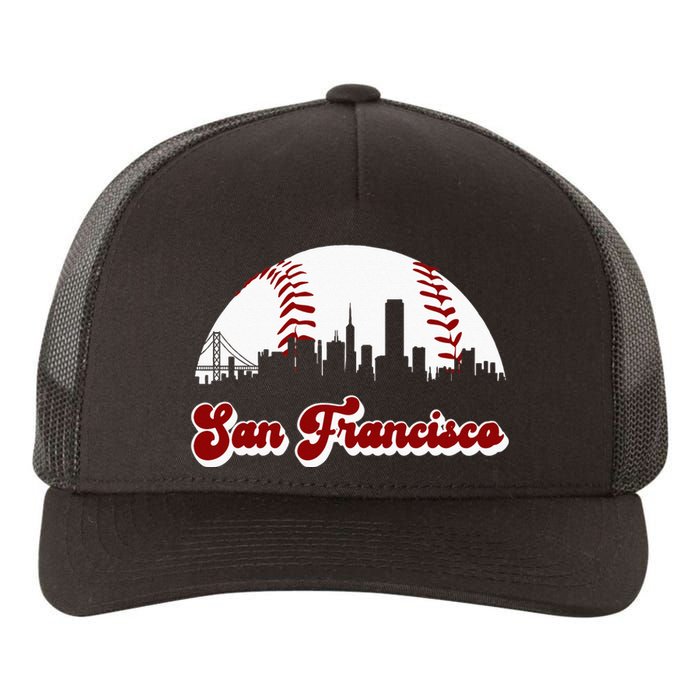 Baseball San Francisco Vintage Giant Ball National Pastime Yupoong Adult 5-Panel Trucker Hat