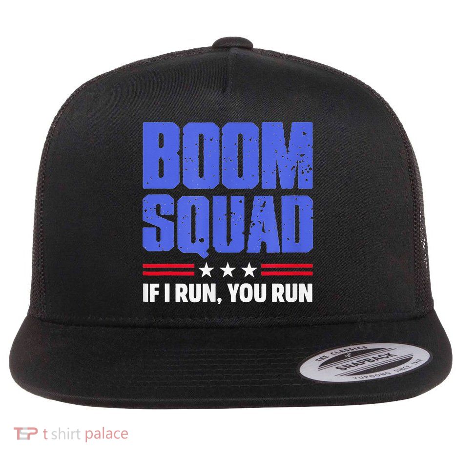 BOOM SQUAD Fireworks Director 4th of July Gift Flatbill Hat