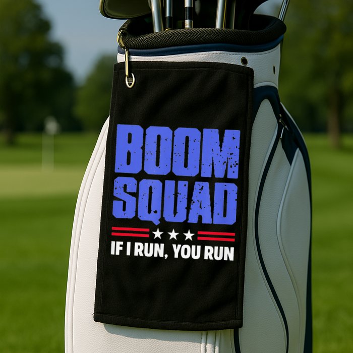 BOOM SQUAD Fireworks Director 4th of July Gift Golf Towel