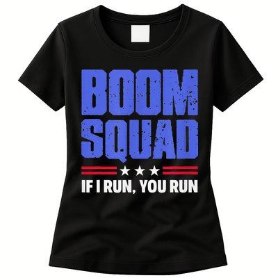 BOOM SQUAD Fireworks Director 4th of July Gift Womens T-Shirt