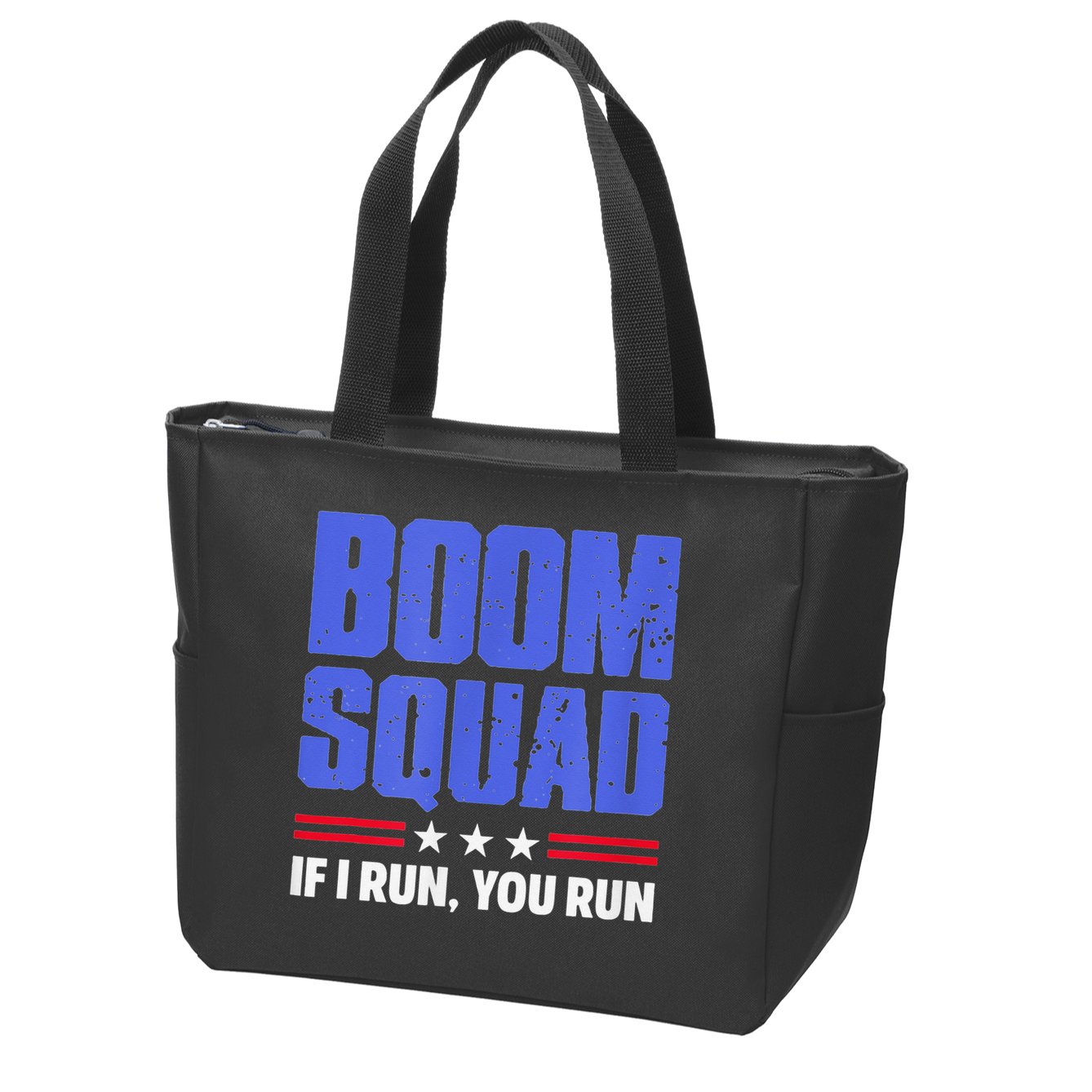 BOOM SQUAD Fireworks Director 4th of July Gift Zip Tote Bag