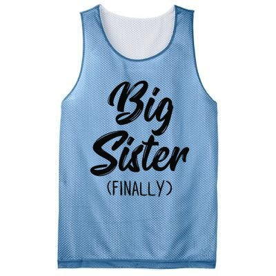 Big Sister Finally Toddlers Big Sister Mesh Reversible Basketball Jersey Tank