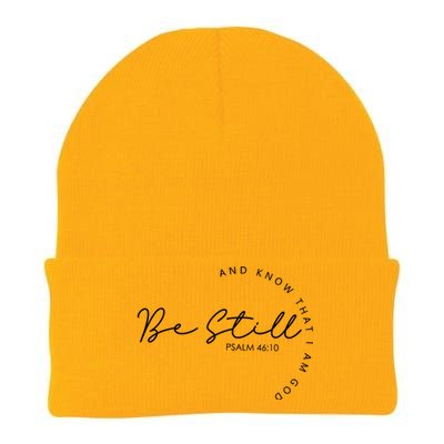 Be Still Faith Religious Jesus Christian Men Women Gifts Knit Cap Winter Beanie