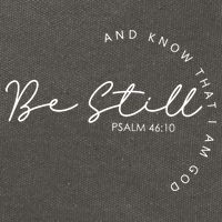 Be Still Faith Religious Jesus Christian Men Women Gifts Cotton Canvas Backpack