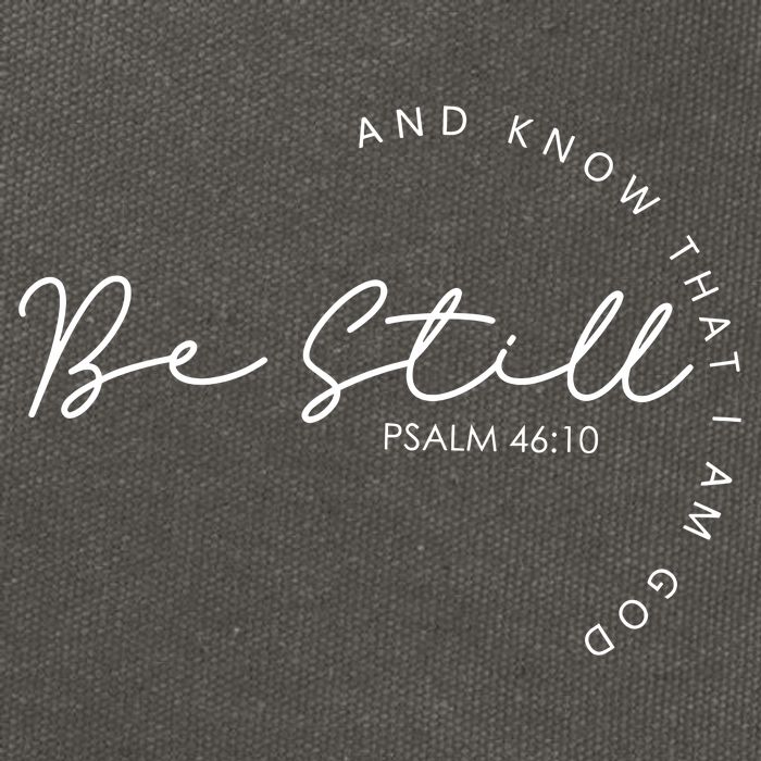 Be Still Faith Religious Jesus Christian Men Women Gifts Cotton Canvas Backpack