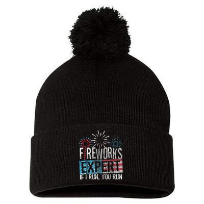 Boom Squad Fireworks Director 4th Of July Gift Pom Pom 12in Knit Beanie