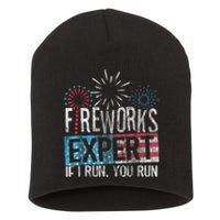 Boom Squad Fireworks Director 4th Of July Gift Short Acrylic Beanie