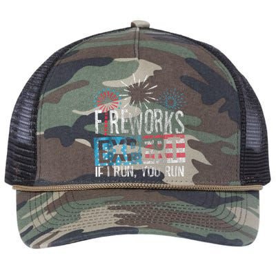 Boom Squad Fireworks Director 4th Of July Gift Retro Rope Trucker Hat Cap