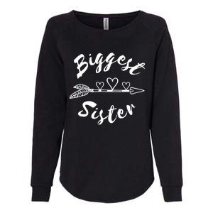 Biggest Sister Family Gift Womens California Wash Sweatshirt