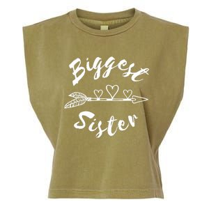 Biggest Sister Family Gift Garment-Dyed Women's Muscle Tee