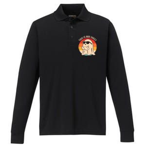 Boo Sheet Funny Halloween Graphic Performance Long Sleeve Polo