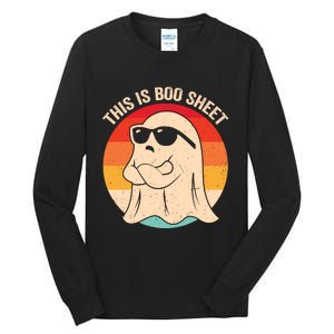 Boo Sheet Funny Halloween Graphic Tall Long Sleeve T-Shirt