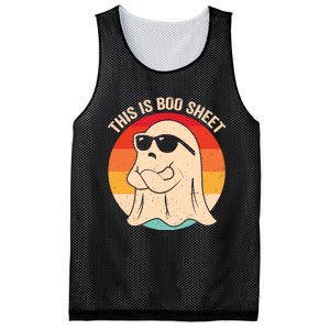 Boo Sheet Funny Halloween Graphic Mesh Reversible Basketball Jersey Tank