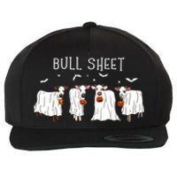 Bull Sheet Funny Ghost Cows Wool Snapback Cap