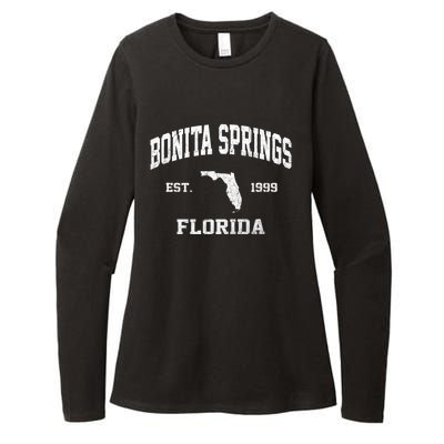 Bonita Springs Florida FL vintage state Athletic style Womens CVC Long Sleeve Shirt