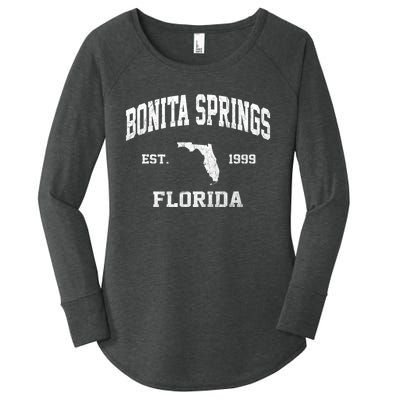 Bonita Springs Florida FL vintage state Athletic style Women's Perfect Tri Tunic Long Sleeve Shirt