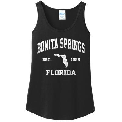 Bonita Springs Florida FL vintage state Athletic style Ladies Essential Tank