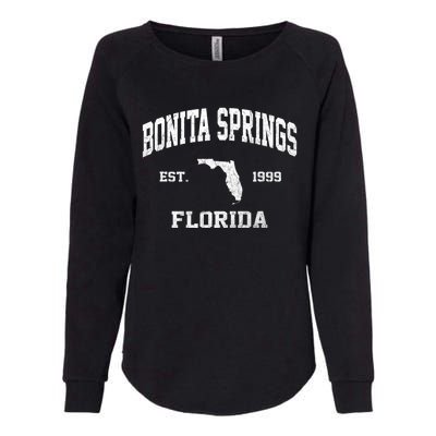 Bonita Springs Florida FL vintage state Athletic style Womens California Wash Sweatshirt