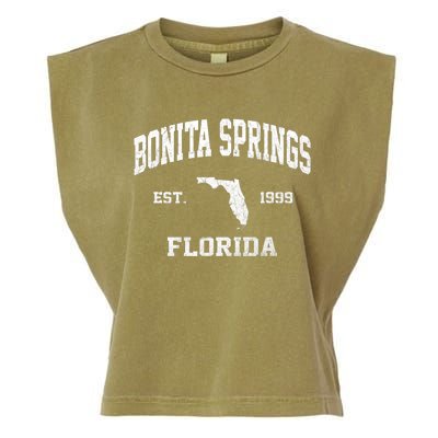 Bonita Springs Florida FL vintage state Athletic style Garment-Dyed Women's Muscle Tee