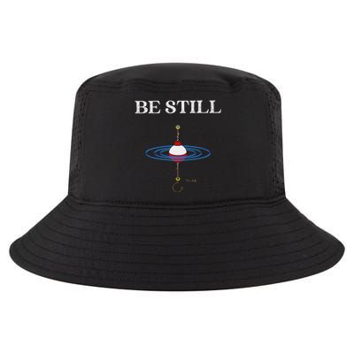 Be Still Fishing Meditational Psalms 46 Inspiration Cool Comfort Performance Bucket Hat