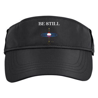 Be Still Fishing Meditational Psalms 46 Inspiration Adult Drive Performance Visor