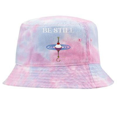 Be Still Fishing Meditational Psalms 46 Inspiration Tie-Dyed Bucket Hat