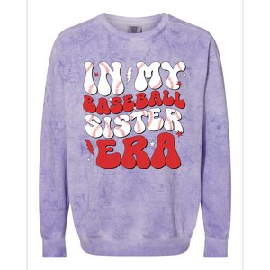 Baseball Sister Funny For Mothers Day Colorblast Crewneck Sweatshirt