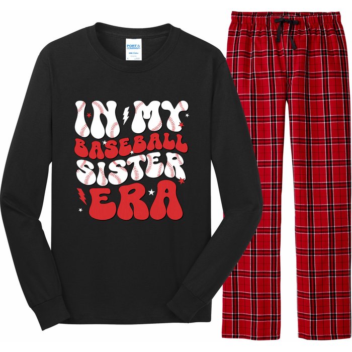 Baseball Sister Funny For Mothers Day Long Sleeve Pajama Set